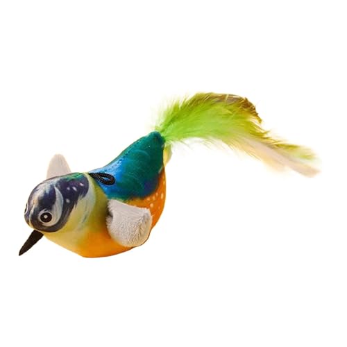 Fenteer Interaktives Katzenspielzeug, Federspielzeug, Zum Aufhängen An Der Tür, Katzenspielzeug, Türhänger, Süßer Zwitschernder Vogel, Quietschspielzeug, GrÜn Fenteer Interaktives Katzenspielzeug, Federspielzeug, Zum Aufhängen An Der Tür, Katzenspielzeug, Türhänger, Süßer Zwitschernder Vogel, Quietschspielzeug, GrÜn von Fenteer