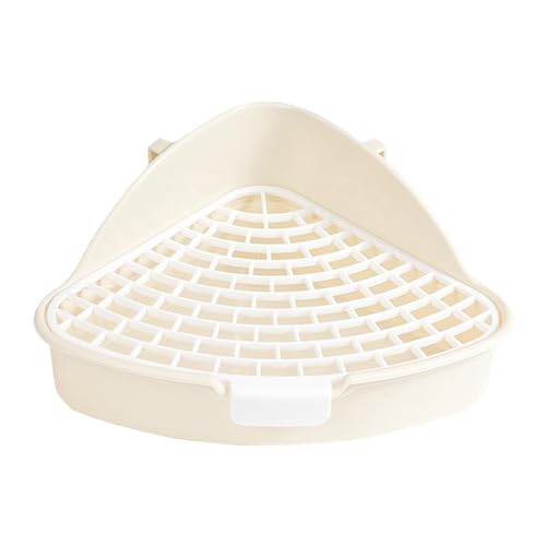 Fenteer Kaninchentoilette, kleines Haustier-Toilettenkäfigzubehör, Ecktoilette für Hamsterfrettchen, Weiß Fenteer Kaninchentoilette, kleines Haustier-Toilettenkäfigzubehör, Ecktoilette für Hamsterfrettchen, Weiß von Fenteer