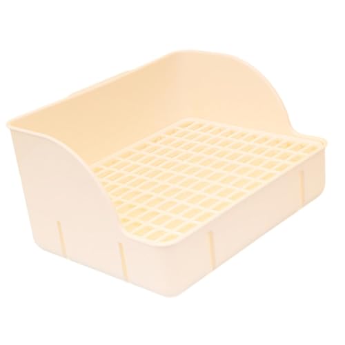 Fenteer Kaninchentoilette für Käfig, Eck-Toilettenbox, Bettpfanne, Eck-Katzentoilette, Töpfchentrainer für, Ratten, Hamsterkäfig-Zubehör, weißes PP-Netz Fenteer Kaninchentoilette für Käfig, Eck-Toilettenbox, Bettpfanne, Eck-Katzentoilette, Töpfchentrainer für, Ratten, Hamsterkäfig-Zubehör, weißes PP-Netz von Fenteer