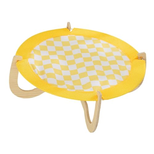 Fenteer Katze Erhöhte Bettbezweigungskatze Katze Portable abnehmbar, Gelb Fenteer Katze Erhöhte Bettbezweigungskatze Katze Portable abnehmbar, Gelb von Fenteer
