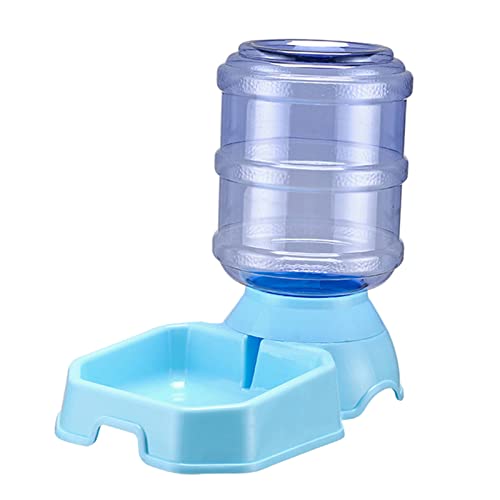 Fenteer Katze Hund Automatischer Futterspender Wassernapf - Große Kapazität Automatischer Futterspender Wasserspender Futterbrunnen für Haustiere - Blau, Wasserspender von Fenteer