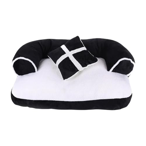 Fenteer Katzen -Couch -Bett Haustierbett, waschbarer abnehmbar, Schwarz-Weiss Fenteer Katzen -Couch -Bett Haustierbett, waschbarer abnehmbar, Schwarz-Weiss von Fenteer