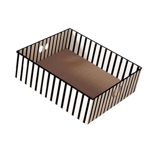 Fenteer Katzen-Papphaus-Haustier-Kratzunterlage-Bett, stabiles Wellpappe-Kratzbox-Kratzbrett aus Pappe für knirschende Pfoten, Fenteer Katzen-Papphaus-Haustier-Kratzunterlage-Bett, stabiles Wellpappe-Kratzbox-Kratzbrett aus Pappe für knirschende Pfoten, von Fenteer