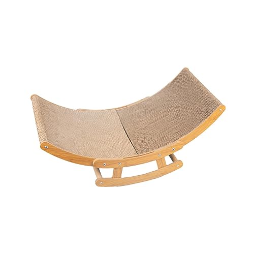 Fenteer Katzen-Schaukelstuhl, Katzen-Hängematte, Bett, Kratzbaum, Katzen-Schlafbett, Möbelschutz, Holz, Haustier-Schaukelbett, Katzen-Lounge-Stuhl für Hunde, 60cmx30cmx24cm Fenteer Katzen-Schaukelstuhl, Katzen-Hängematte, Bett, Kratzbaum, Katzen-Schlafbett, Möbelschutz, Holz, Haustier-Schaukelbett, Katzen-Lounge-Stuhl für Hunde, 60cmx30cmx24cm von Fenteer