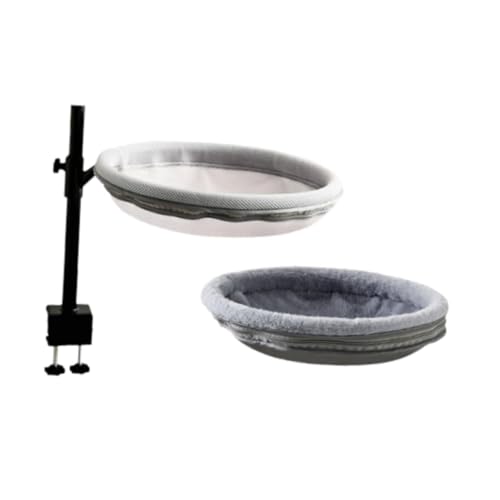 Fenteer Katzen-Schreibtischbett mit 2 waschbaren Matten, zu installieren, modernes Nestbett für kleine Haustiere, Katzen-Schreibtisch-Sitzstange für Fenteer Katzen-Schreibtischbett mit 2 waschbaren Matten, zu installieren, modernes Nestbett für kleine Haustiere, Katzen-Schreibtisch-Sitzstange für von Fenteer