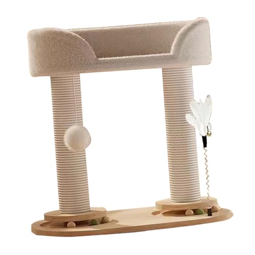 Fenteer Katzenbaum, Aktivitätszentrum, Katzenhaus mit Ballspielzeug, Katzenkletterturm, Katzenkratzbaum aus Holz für Kätzchen, Haustierspielzeug für Katzen, B Fenteer Katzenbaum, Aktivitätszentrum, Katzenhaus mit Ballspielzeug, Katzenkletterturm, Katzenkratzbaum aus Holz für Kätzchen, Haustierspielzeug für Katzen, B von Fenteer