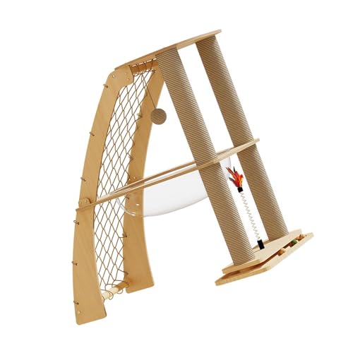 Fenteer Katzenbaum für Hauskatzen, Kratzbaum für Katzen, Hütte, Bett, verschleißfest, Katzenhütte, Spielplatz, Raumkapsel, Spielzeug, Klettergerüst Fenteer Katzenbaum für Hauskatzen, Kratzbaum für Katzen, Hütte, Bett, verschleißfest, Katzenhütte, Spielplatz, Raumkapsel, Spielzeug, Klettergerüst von Fenteer