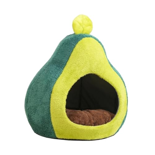 Fenteer Katzenbett, Haustiernest, Geschenk, rutschfeste Basis, süßes, warmes, weiches Zelt, Haustierbett, Katzenhöhle für Hauskatzen, alle, L von Fenteer