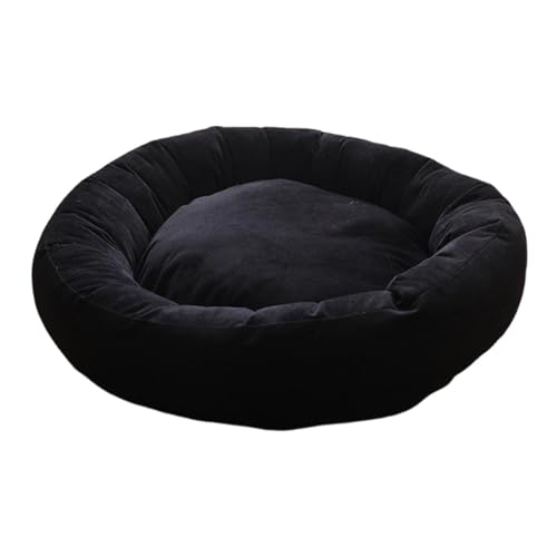Fenteer Katzenbett, Hundekissen, bequem, gemütlich, für den Innenbereich, waschbar, Schlafmatte für Haustiere, Donut-Bett für Kätzchen, Chihuahua, Kaninchen, Black M Fenteer Katzenbett, Hundekissen, bequem, gemütlich, für den Innenbereich, waschbar, Schlafmatte für Haustiere, Donut-Bett für Kätzchen, Chihuahua, Kaninchen, Black M von Fenteer