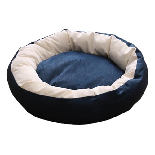 Fenteer Katzenbett, Hundekissen, bequem, gemütlich, für den Innenbereich, waschbar, Schlafmatte für Haustiere, Donut-Bett für Kätzchen, Chihuahua, Kaninchen, Navy Blue S Fenteer Katzenbett, Hundekissen, bequem, gemütlich, für den Innenbereich, waschbar, Schlafmatte für Haustiere, Donut-Bett für Kätzchen, Chihuahua, Kaninchen, Navy Blue S von Fenteer