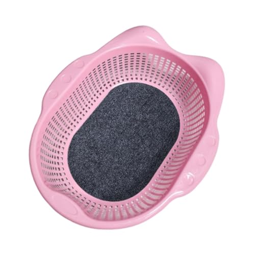 Fenteer Katzenbett, Katzenliege, Korb, Ruhekomfort, moderner, stilvoller Möbelschutz mit Kissen, Haustier-Schlafbett, Welpen, Hauskatzen, Rosa von Fenteer