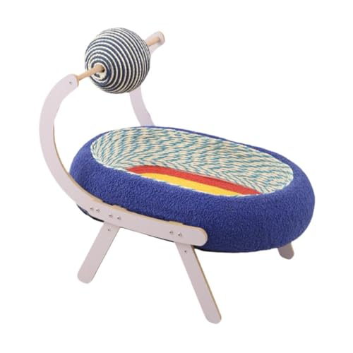 Fenteer Katzenbett, Oval, für Katzen, Kratzkissen mit Ball, Haustierbedarf, Katzenkratzkissen, Kätzchen Fenteer Katzenbett, Oval, für Katzen, Kratzkissen mit Ball, Haustierbedarf, Katzenkratzkissen, Kätzchen von Fenteer