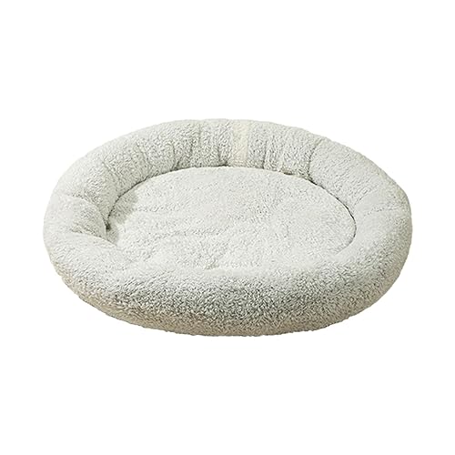Fenteer Katzenbett, Plüsch, Rund, Haustierbett, Waschbar, für Herbst Und Winter, für Katzen Im Innenbereich, Selbstwärmend, Gemütlicher Schlaf, Beruhigend, Sc, Weiß Fenteer Katzenbett, Plüsch, Rund, Haustierbett, Waschbar, für Herbst Und Winter, für Katzen Im Innenbereich, Selbstwärmend, Gemütlicher Schlaf, Beruhigend, Sc, Weiß von Fenteer