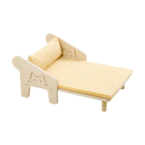Fenteer Katzenbett-Hängematte, Katzen-Lounge-Stuhl, Haustierbett, Hundebett aus Holz, Sommer-Essential, kleine Haustiermöbel für kleine Katzen, L Fenteer Katzenbett-Hängematte, Katzen-Lounge-Stuhl, Haustierbett, Hundebett aus Holz, Sommer-Essential, kleine Haustiermöbel für kleine Katzen, L von Fenteer