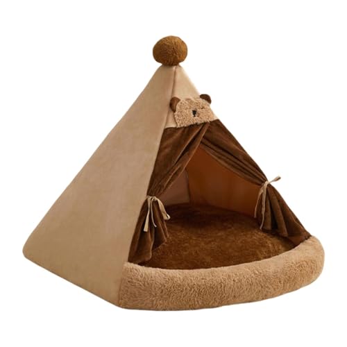 Fenteer Katzenbett für Hauskatzen, Katzennest, waschbarer Zwinger, Heimtierbedarf, gemütlich, beruhigendes Nickerchen, Katzenhaus, Haustierbett für Hunde, M Fenteer Katzenbett für Hauskatzen, Katzennest, waschbarer Zwinger, Heimtierbedarf, gemütlich, beruhigendes Nickerchen, Katzenhaus, Haustierbett für Hunde, M von Fenteer