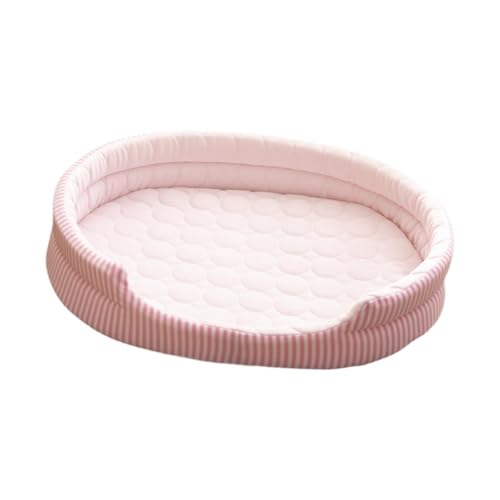 Fenteer Katzenbett für den Sommer, super rund, für Winter und Sommer, bequemes Haustierbett aus geeistem Seidenmaterial für kleine Hunde und Katzen Aller, ROSA Fenteer Katzenbett für den Sommer, super rund, für Winter und Sommer, bequemes Haustierbett aus geeistem Seidenmaterial für kleine Hunde und Katzen Aller, ROSA von Fenteer