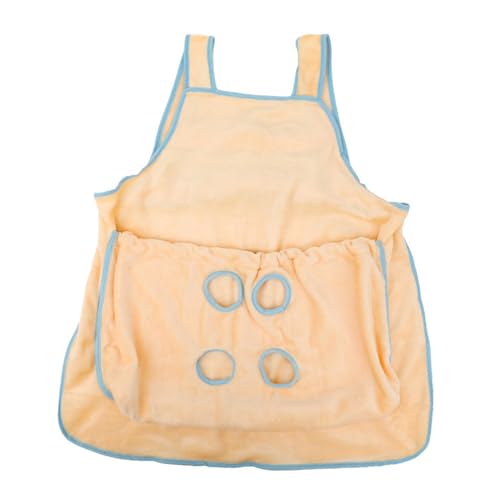 Fenteer Katzenhalter-Trageschürze, Katzen-Begleittragetasche, Schultertasche, atmungsaktiver Kätzchen-Schlafsack, Katzenhalteschürze zum Wandern, Bein Raus gelb Fenteer Katzenhalter-Trageschürze, Katzen-Begleittragetasche, Schultertasche, atmungsaktiver Kätzchen-Schlafsack, Katzenhalteschürze zum Wandern, Bein Raus gelb von Fenteer