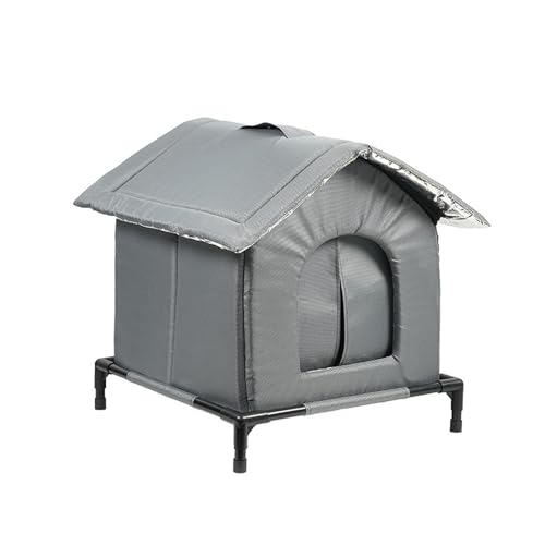 Fenteer Katzenhaus für draußen, Haustierhaus, wasserdicht, Winddicht, wetterfest, Katzenzelt, Haustierbedarf für den für Winter, Terrasse, XL Fenteer Katzenhaus für draußen, Haustierhaus, wasserdicht, Winddicht, wetterfest, Katzenzelt, Haustierbedarf für den für Winter, Terrasse, XL von Fenteer
