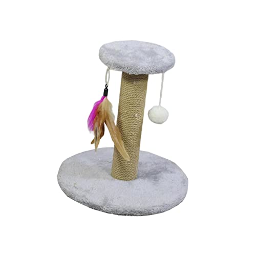 Fenteer Katzenkratzbaum Premium Sisalseil Katzenkratzer Interaktives Spielzeug Kratzbaum Langlebiger Kätzchen Katzenpfosten Katzengeschenk für kleine Katzen, Rund Grau Fenteer Katzenkratzbaum Premium Sisalseil Katzenkratzer Interaktives Spielzeug Kratzbaum Langlebiger Kätzchen Katzenpfosten Katzengeschenk für kleine Katzen, Rund Grau von Fenteer