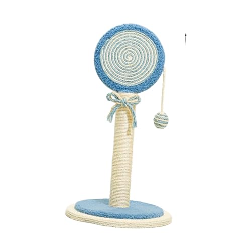 Fenteer Katzenkratzbaum Sisal Katzenkratzbaum Dekoratives Geschenk Ausruhen Spielen Übung Möbelschutz Form Haustierspielzeug, Blau von Fenteer