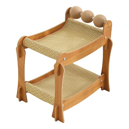 Fenteer Katzenkratzbett, Schlafbett, doppelstöckig, praktische Haltbarkeit, Schleifklauenzubehör, Katzenkratzspielzeug, Kratzbrett, Style B von Fenteer