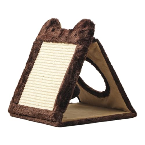 Fenteer Katzenkratzbrett, Katzenkratzpad, Kratzfest, stabil, Schleifklauenkratzer aus Karton für kleine, mittelgroße und große Katzen, Braun Fenteer Katzenkratzbrett, Katzenkratzpad, Kratzfest, stabil, Schleifklauenkratzer aus Karton für kleine, mittelgroße und große Katzen, Braun von Fenteer
