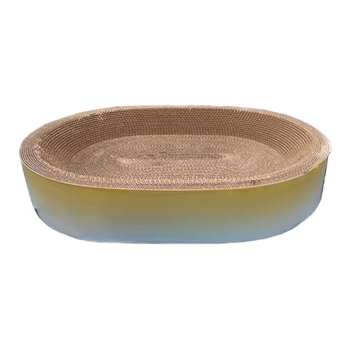 Fenteer Katzenkratzbrett, Kratzmatte, interaktives Spielzeug, Spielspielzeug, Schleifklaue, Wellpapier, für den Innenbereich, Wohnzimmer, Veranda, Kätzchen, Hölzern, S Fenteer Katzenkratzbrett, Kratzmatte, interaktives Spielzeug, Spielspielzeug, Schleifklaue, Wellpapier, für den Innenbereich, Wohnzimmer, Veranda, Kätzchen, Hölzern, S von Fenteer