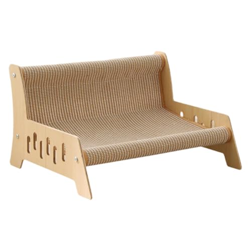 Fenteer Katzenkratzbrett, Liegesofa, Bett, Haustiermöbel, Zubehör zum Schleifen, Krallen, Kratzfest, mit Sisal-Pad, Kätzchenspielzeug Fenteer Katzenkratzbrett, Liegesofa, Bett, Haustiermöbel, Zubehör zum Schleifen, Krallen, Kratzfest, mit Sisal-Pad, Kätzchenspielzeug von Fenteer