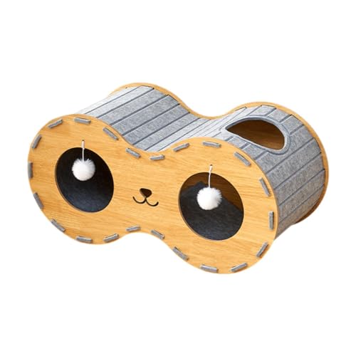 Fenteer Katzenkratzbrett, Loungebett, Katzenkratzhaus, mit Ballspielzeug, Katzenkratztunnel, Katzenkratzpad, Grau Fenteer Katzenkratzbrett, Loungebett, Katzenkratzhaus, mit Ballspielzeug, Katzenkratztunnel, Katzenkratzpad, Grau von Fenteer