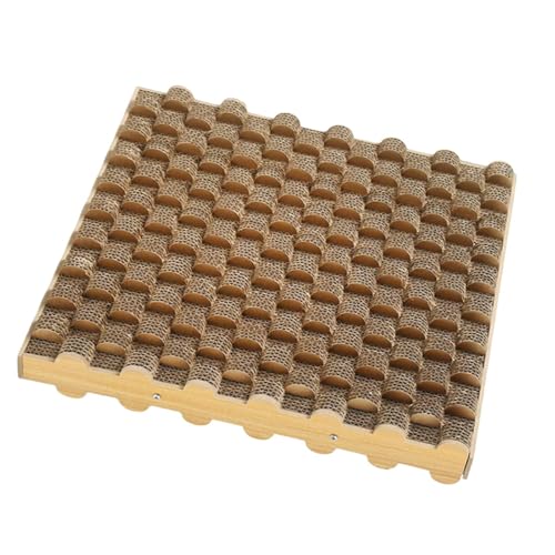 Fenteer Katzenkratzbrett für Hauskatzen, wendbar, Heimtierbedarf, Krallenschleifen, leichtes, tragbares Loungebett, Katzenkratzpad Fenteer Katzenkratzbrett für Hauskatzen, wendbar, Heimtierbedarf, Krallenschleifen, leichtes, tragbares Loungebett, Katzenkratzpad von Fenteer
