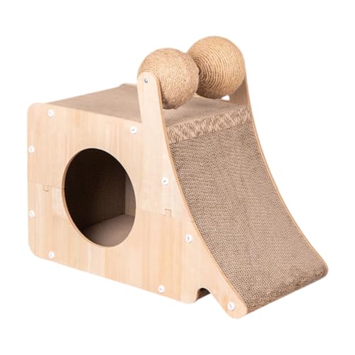 Fenteer Katzenkratzer Katzenpads -Versteck Versteck Kennel Mahlkrallen Wellpapier für Kätzchen Medium Cat Kitty Innenkatzen Fenteer Katzenkratzer Katzenpads -Versteck Versteck Kennel Mahlkrallen Wellpapier für Kätzchen Medium Cat Kitty Innenkatzen von Fenteer