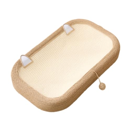 Fenteer Katzenkratzerbett Kratzpolster mit Ball Pet Suspies Sisal CROCKING BRA6 Nest Becken zum Training von Innenkatzen, Schleifklaue, Style B Fenteer Katzenkratzerbett Kratzpolster mit Ball Pet Suspies Sisal CROCKING BRA6 Nest Becken zum Training von Innenkatzen, Schleifklaue, Style B von Fenteer