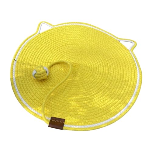 Fenteer Katzenkratzmatte, Möbel-Sofa-Schutz, Nesting-Bett, leichtes Katzenspielzeug, atmungsaktive Schleifkrallen mit Ball, Katzenkratzbrett, Gelb Fenteer Katzenkratzmatte, Möbel-Sofa-Schutz, Nesting-Bett, leichtes Katzenspielzeug, atmungsaktive Schleifkrallen mit Ball, Katzenkratzbrett, Gelb von Fenteer