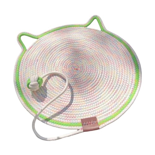 Fenteer Katzenkratzmatte, Möbel-Sofa-Schutz, Nesting-Bett, leichtes Katzenspielzeug, atmungsaktive Schleifkrallen mit Ball, Katzenkratzbrett, grün gefärbt Fenteer Katzenkratzmatte, Möbel-Sofa-Schutz, Nesting-Bett, leichtes Katzenspielzeug, atmungsaktive Schleifkrallen mit Ball, Katzenkratzbrett, grün gefärbt von Fenteer