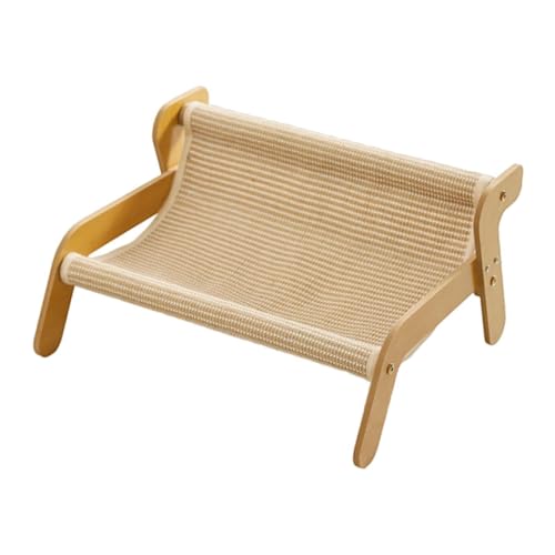 Fenteer Katzenkratzplatte Kratzmatten -Sofa Form für Innenkatzen Kätzchen große erhöhte Katzenmöbel Kratzspielzeug zum Schlafen, Weiches Tuch von Fenteer