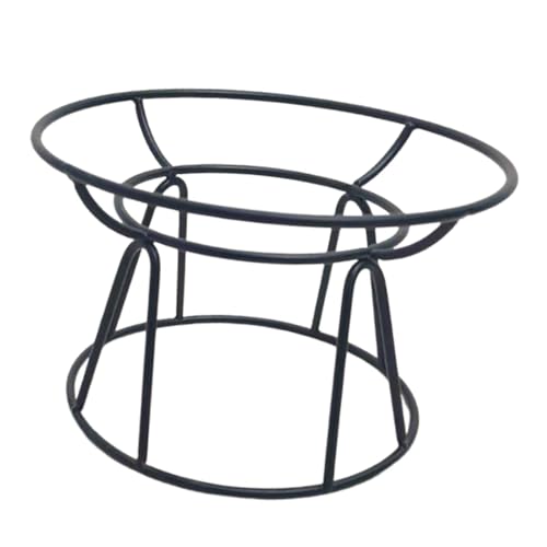 Fenteer Katzennapfständer, erhöhter Futternapfhalter für Haustiere, 15,8 x 10 cm, Metall, erhöhter Ständer für Hundefutter und Wassernapf von Fenteer