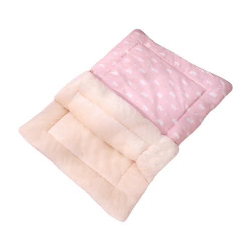 Fenteer Katzenschlafsack, Katzenbettmatte, Haustiersack, Katzenzubehör, 5 in 1, waschbar, halbüberdachte Katzenhöhle, Haustierunterlage für Kätzchen, Katzen, M Pink Fenteer Katzenschlafsack, Katzenbettmatte, Haustiersack, Katzenzubehör, 5 in 1, waschbar, halbüberdachte Katzenhöhle, Haustierunterlage für Kätzchen, Katzen, M Pink von Fenteer