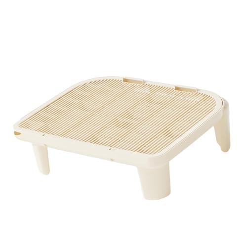 Fenteer Katzenstreu-Rampe, Kätzchen-Katzentoilette, doppelschichtige Katzenstreu-Stufe, Katzenstreu-Falle für Haustierbedarf, Badezimmer, Beige Fenteer Katzenstreu-Rampe, Kätzchen-Katzentoilette, doppelschichtige Katzenstreu-Stufe, Katzenstreu-Falle für Haustierbedarf, Badezimmer, Beige von Fenteer