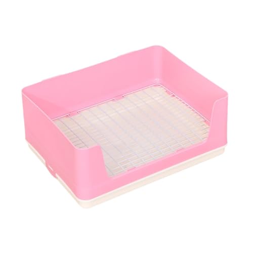 Fenteer Katzentoilette, Ecktoilette mit Gitter, Haustiertoilette, Katzentoilette für Kleintiere für Frettchen, Chinchillas, ROSA Fenteer Katzentoilette, Ecktoilette mit Gitter, Haustiertoilette, Katzentoilette für Kleintiere für Frettchen, Chinchillas, ROSA von Fenteer