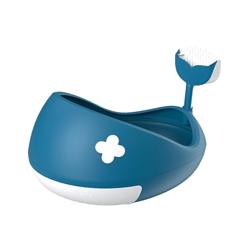 Fenteer Katzentoilette, Katzentoilette, Katzensandkasten, tragbares Katzensandbecken mit Schaufel, Kätzchentoilette, Toilette für Hauskatzen und Kätzchen, Blau Fenteer Katzentoilette, Katzentoilette, Katzensandkasten, tragbares Katzensandbecken mit Schaufel, Kätzchentoilette, Toilette für Hauskatzen und Kätzchen, Blau von Fenteer