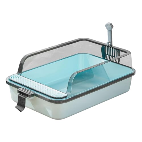 Fenteer Katzentoilette, Katzentoilette, Oben offen, mit hohen Seitenwänden, PP-Katzensandkasten, leicht zu reinigende Toilette, Katzentoilette für Kleintiere, BLAU Fenteer Katzentoilette, Katzentoilette, Oben offen, mit hohen Seitenwänden, PP-Katzensandkasten, leicht zu reinigende Toilette, Katzentoilette für Kleintiere, BLAU von Fenteer