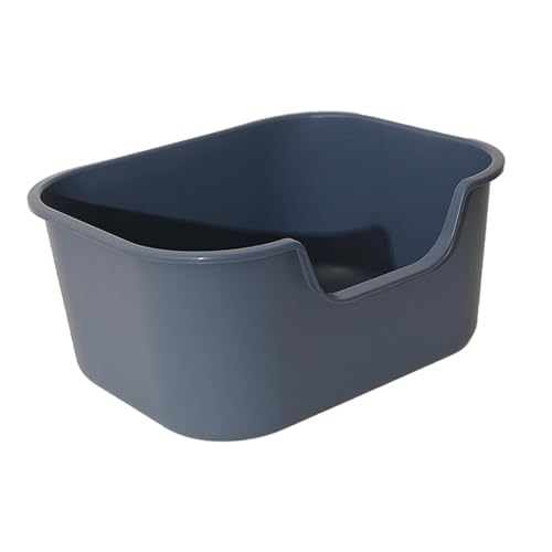 Fenteer Katzentoilette, Katzentoilette mit Rahmen, Kätzchentoilette, spritzwassergeschützt, hochseitige Haustiertoilette für kleine, mittelgroße und große, grau Fenteer Katzentoilette, Katzentoilette mit Rahmen, Kätzchentoilette, spritzwassergeschützt, hochseitige Haustiertoilette für kleine, mittelgroße und große, grau von Fenteer
