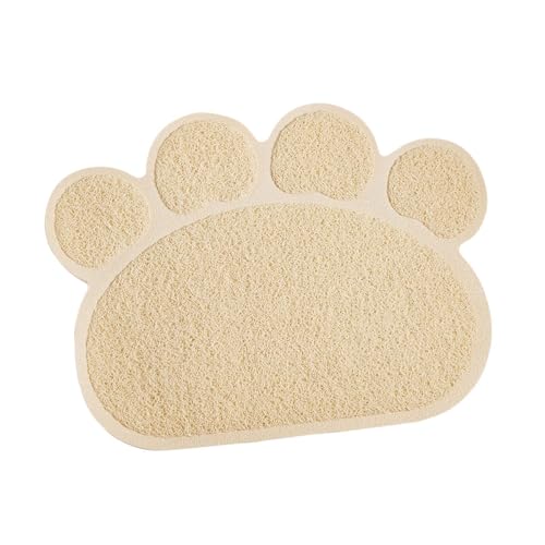 Fenteer Katzentoilette-Matte, Hundefutter-Matte, Napfunterlage, Haustierzubehör, Futternapf-Matte, Futter-Tischset für Kätzchen, einfacher zu reinigen, Beige Fenteer Katzentoilette-Matte, Hundefutter-Matte, Napfunterlage, Haustierzubehör, Futternapf-Matte, Futter-Tischset für Kätzchen, einfacher zu reinigen, Beige von Fenteer
