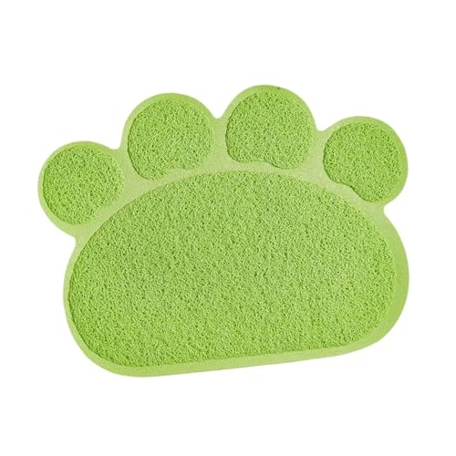 Fenteer Katzentoilette-Matte, Hundefutter-Matte, Napfunterlage, Haustierzubehör, Futternapf-Matte, Futter-Tischset für Kätzchen, einfacher zu reinigen, GrÜn Fenteer Katzentoilette-Matte, Hundefutter-Matte, Napfunterlage, Haustierzubehör, Futternapf-Matte, Futter-Tischset für Kätzchen, einfacher zu reinigen, GrÜn von Fenteer