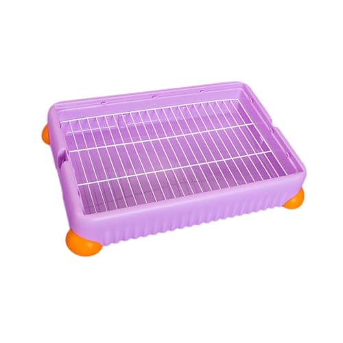 Fenteer Katzentoilette für Häschen, Hundetoilette, hält Pfoten und Böden sauber, PIPI-Toilette, Käfigtoilette, Einstreubox, Töpfchentraining für Chinchillas, L, Lila Fenteer Katzentoilette für Häschen, Hundetoilette, hält Pfoten und Böden sauber, PIPI-Toilette, Käfigtoilette, Einstreubox, Töpfchentraining für Chinchillas, L, Lila von Fenteer