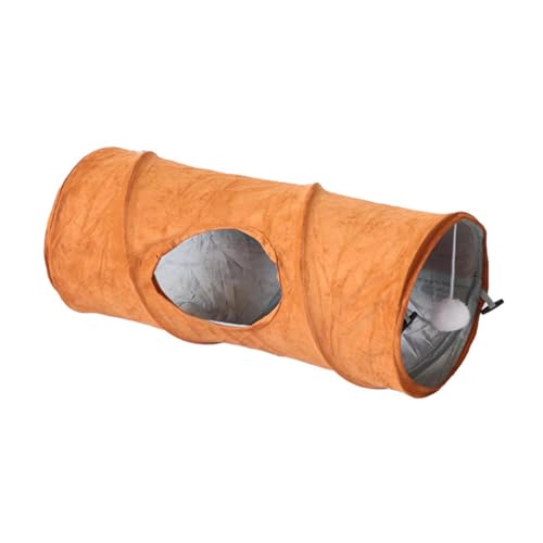 Fenteer Katzentunnel-Spielzelt, zusammenklappbar, praktisch für Hauskatzen, Heimtierbedarf, Haustier-Spieltunnel mit Ball für Kätzchen, Häschen, Kleintiere, 25cmx58cm Fenteer Katzentunnel-Spielzelt, zusammenklappbar, praktisch für Hauskatzen, Heimtierbedarf, Haustier-Spieltunnel mit Ball für Kätzchen, Häschen, Kleintiere, 25cmx58cm von Fenteer