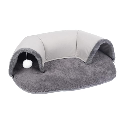 Fenteer Katzentunnel mit Spielball, Katzennest, weich, waschbar, Katzenröhre, Katzenbettmatte für Hauskatzen, für kleine, mittelgroße und große Katzen Fenteer Katzentunnel mit Spielball, Katzennest, weich, waschbar, Katzenröhre, Katzenbettmatte für Hauskatzen, für kleine, mittelgroße und große Katzen von Fenteer