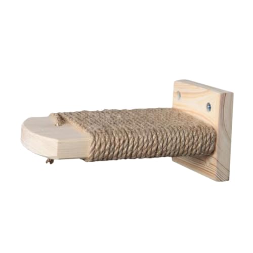 Fenteer Katzenwand Schritt Wandklettern für Katzen Katze Fenster Barsch Kratzer Schritt Katzenmöbel für Kätzchen Katzenkrallen Schleifen Schleifen, L von Fenteer