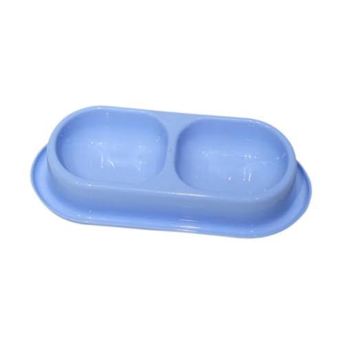 Fenteer Katzenwasser- und Lebensmittelschalenfuttermittel, Nicht -Skid -Haushaltsfuttermittelschale Fütterungsschale Lebensmittelspender für Welpen, Blau von Fenteer