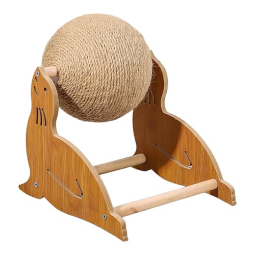 Fenteer Kratzball für Katzen, Katzenkratzbaum, praktisch, vielseitig, lustig, interaktives Spielzeug, rotierender Sisalball zum Trainieren der Krallen Fenteer Kratzball für Katzen, Katzenkratzbaum, praktisch, vielseitig, lustig, interaktives Spielzeug, rotierender Sisalball zum Trainieren der Krallen von Fenteer